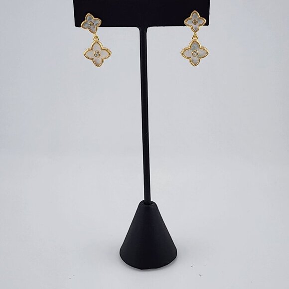 Brand New Brazilian 18k Gold Filled Elegant Design Earrings - Picture 2 of 7